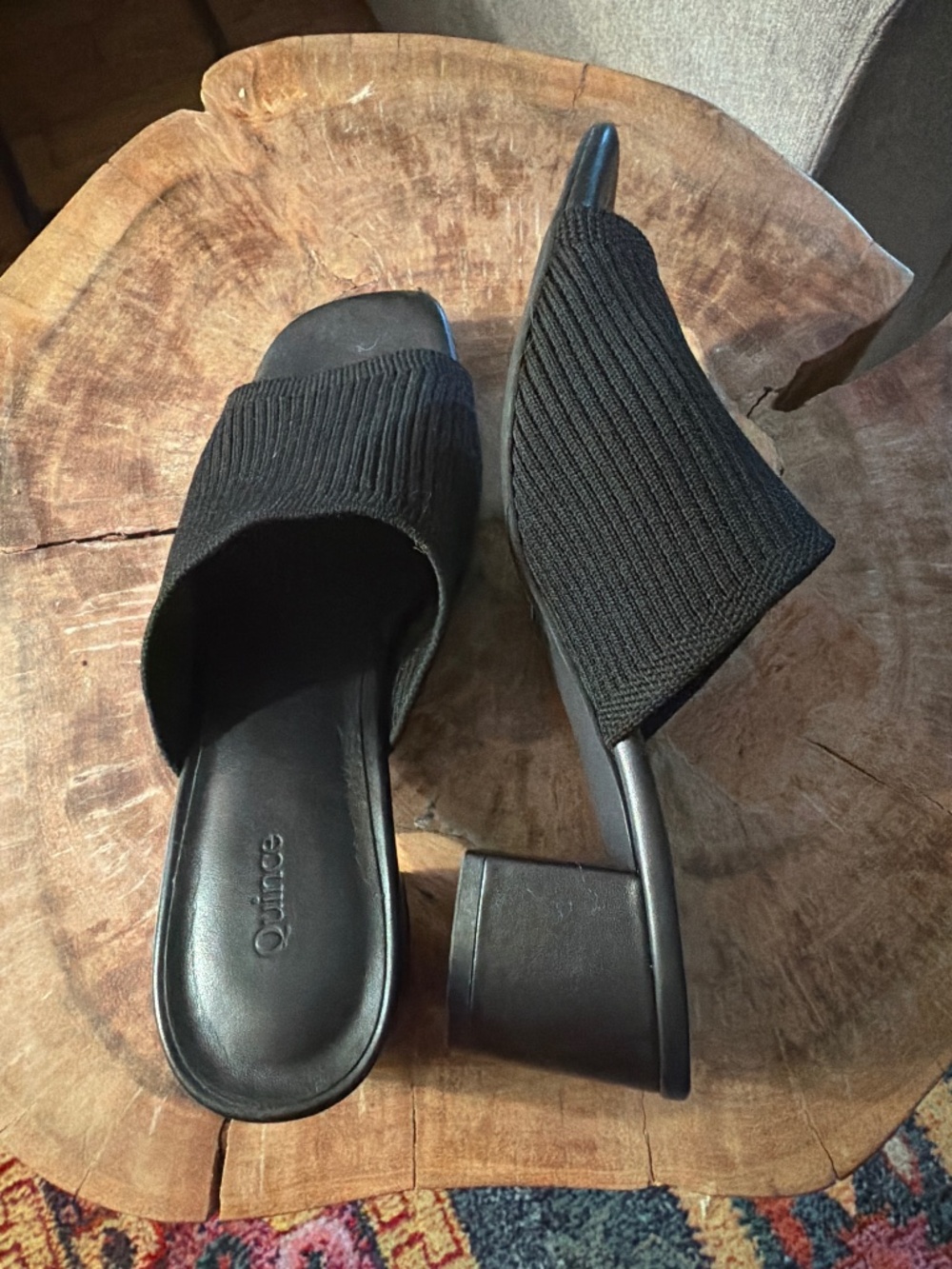Quince Black Mules